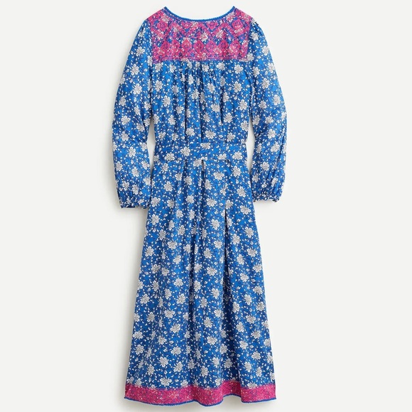 NWT J. Crew Belted Tunic Dress in Night Sky Block Print Size Large - Picture 5 of 10